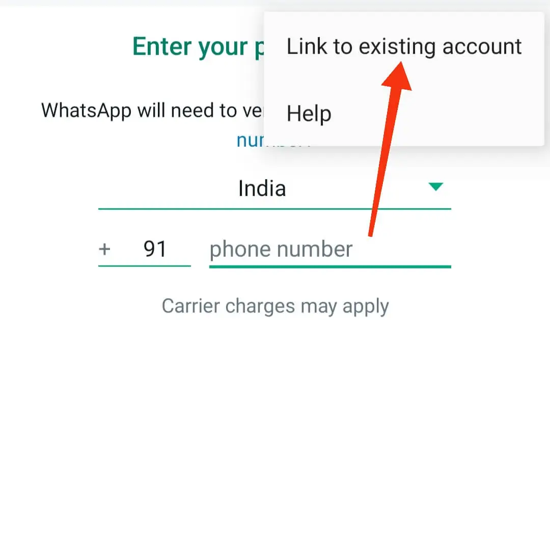 step 4 link to existing account