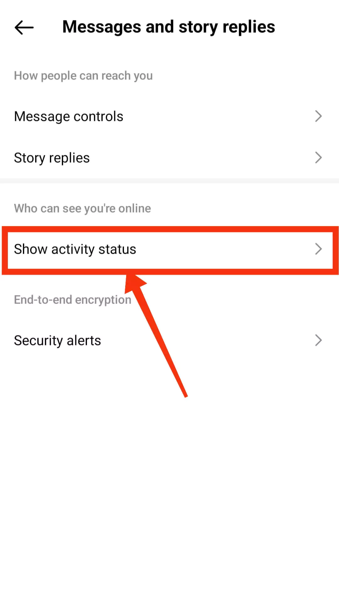 step 6 show activity status