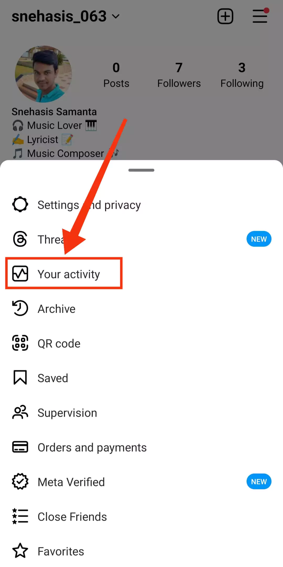 step 4 click your activity